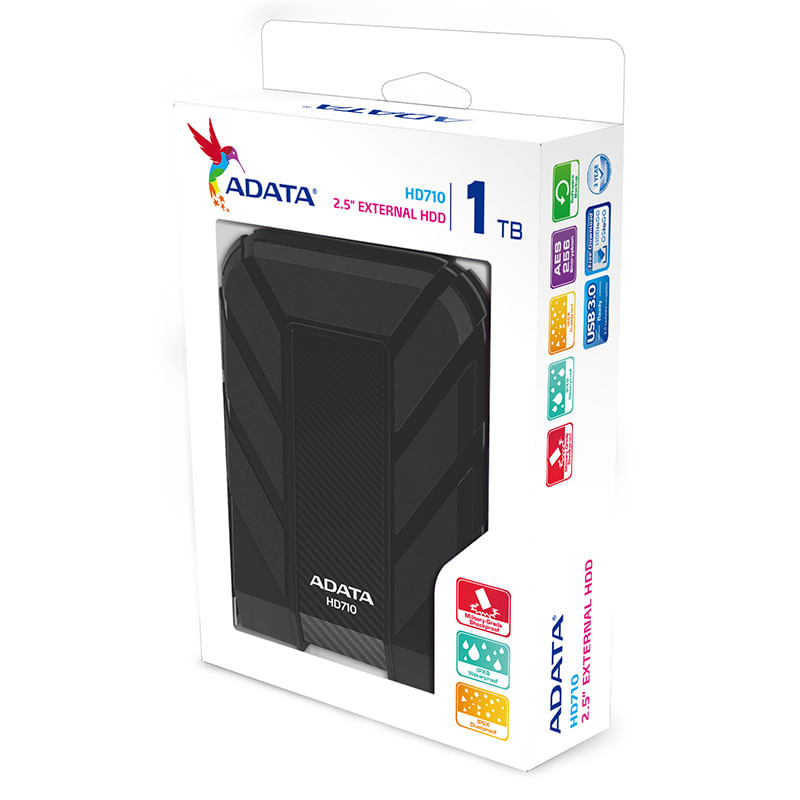17005 - DISCO DURO EXTERNO2 5" DE 1TB ADATA HD710 USB 3 0 NEGRO