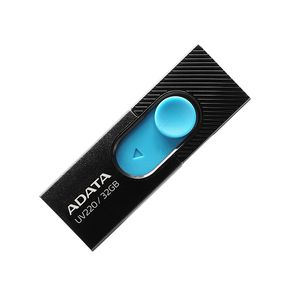 Memoria Usb 32Gb 2.0 Adata Uv220, Negro/Azul Auv220-32G-Rbkbl