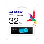 17056 - MEMORIA USB 32GB 2 0 ADATA UV220, NEGRO/AZUL