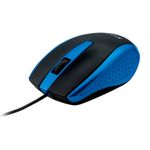 12620 - MOUSE ALAMBRICO OPTICO USB AZUL
