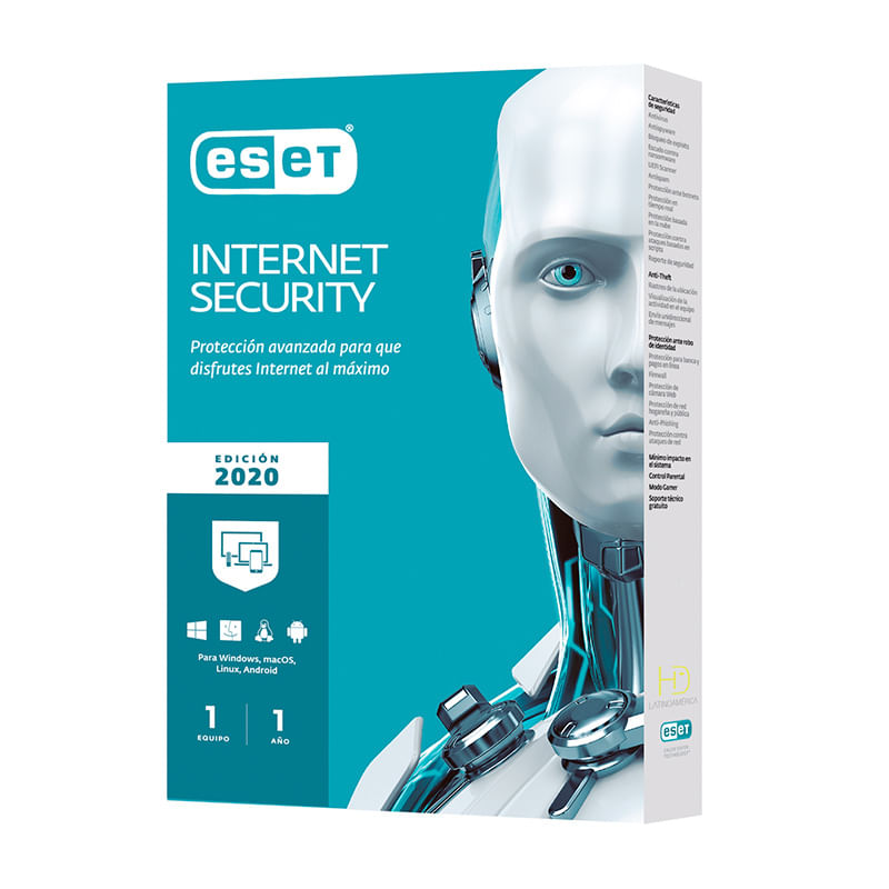 9014 - ANTIVIRUS ESET INTERNET SECURITY 1 USUARIO V13 V2020