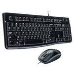 12706 - KIT TECLADO Y MOUSE ALAMBRICO MK120 CLASICO USB NEGRO