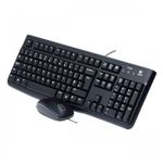 17192 - KIT TECLADO Y MOUSE ALAMBRICO MK120 CLASICO USB NEGRO