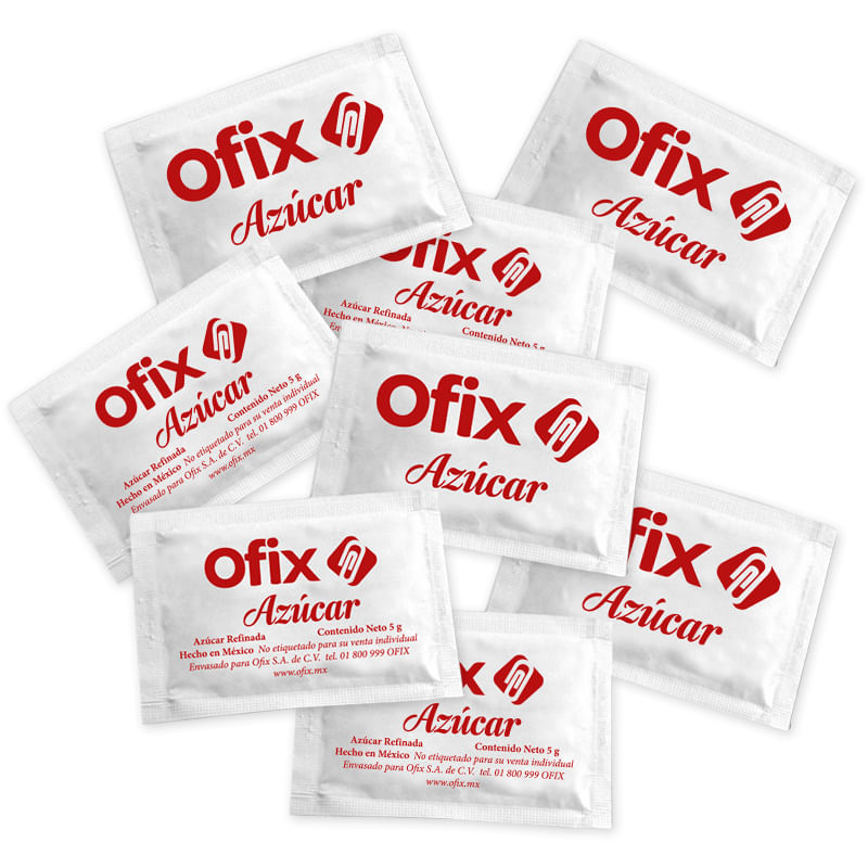 12044 - AZUCAR OFIX PAQUETE C/500 SOBRES DE 5GRS