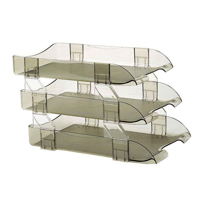 12799 - CHAROLA OFICIO 3 NIVELES HUMO SABLON