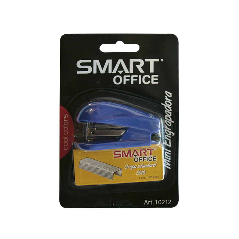 17236 - ENGRAPADORA PLASTICA MINI COOL COLORS C/1000 GRAPAS BLT