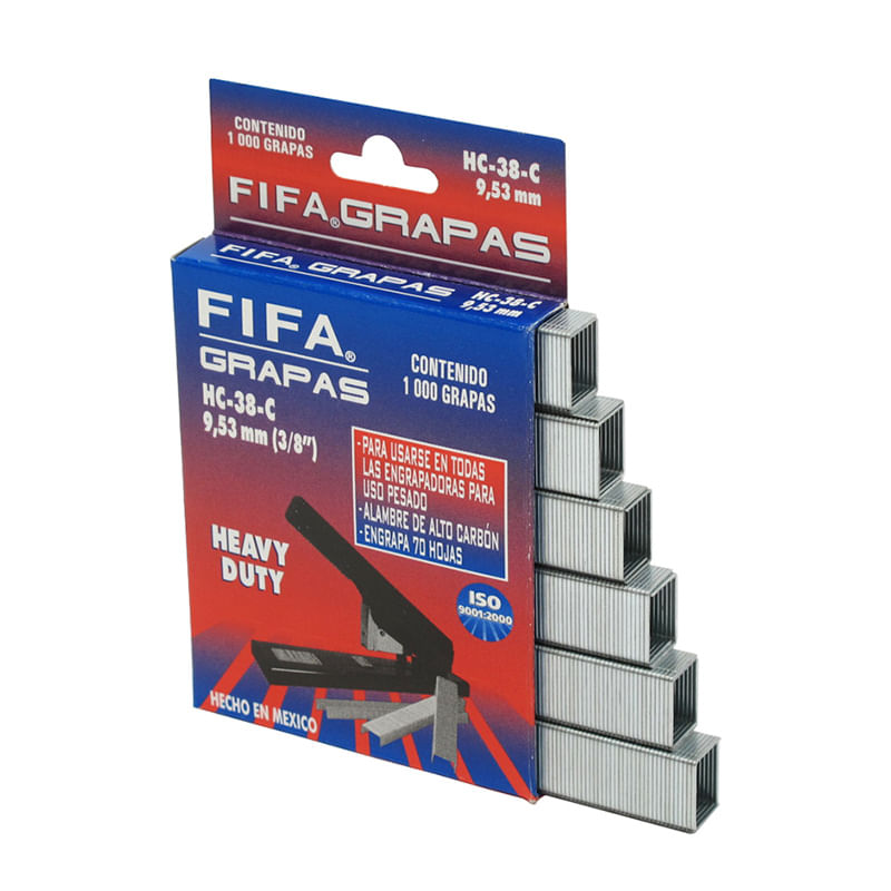14462 - GRAPA 3/8" HEAVY DUTY CON 1000PZAS 60HJS FIFA