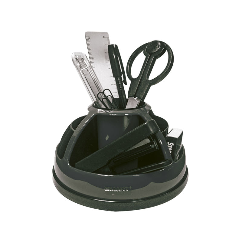 17495 - ORGANIZADOR PLASTICO GIRATORIO 7 ACC NGRO/NGRO BLT