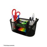 17501 - ORGANIZADOR DE MALLA METALICA 5 SECCIONES NEGRO