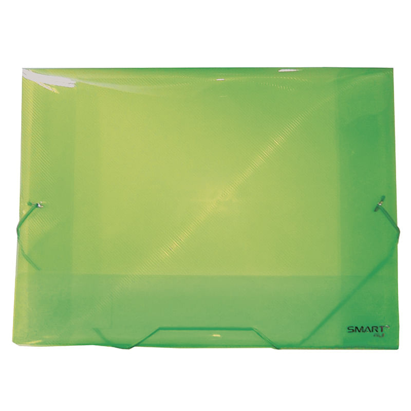 17525 - PORTADOCUMENTOS CARTA CON LIGA COLORES SURTIDOS PLASTICO TRANSP