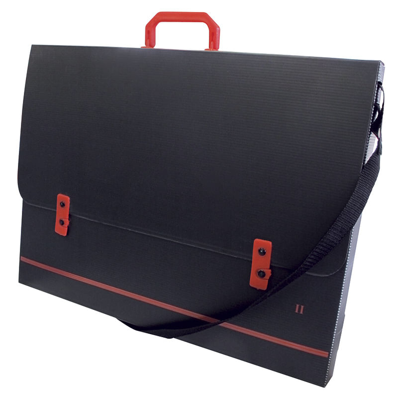 15352 - PORTALAMINAS PLASTICO GRANDE NEGRO 60x45CM