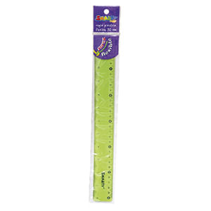 17620 - REGLA PLASTICA 30CM FLEXIBLE COLORES SURTIDOS