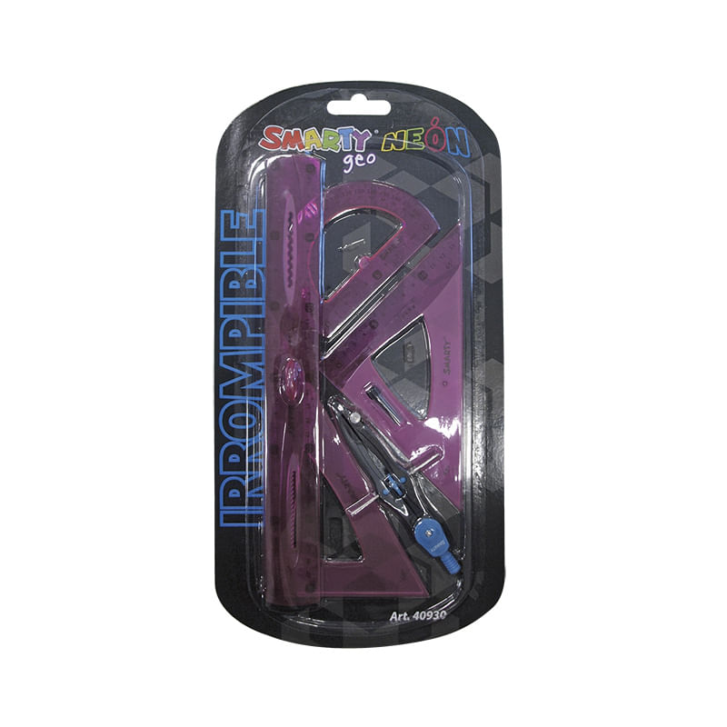 17626 - JUEGO GEOMETRIA MEDIANO FLEXIBLE NEON BLT