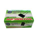SUJETA DOCUMENTOS METAL JUMBO 51MM CON 12PZAS