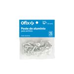 15370 - POSTES ALUMINIO 19MM 3/4 CON 25PZAS