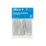 15388 - POSTES ALUMINIO 75MM 3 CON 25PZAS