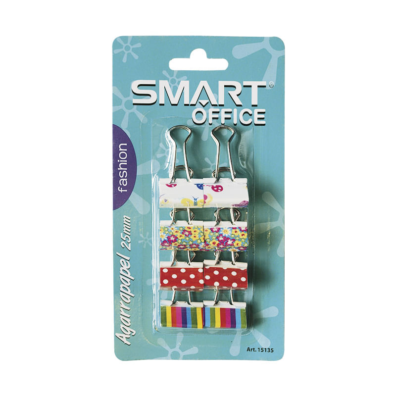 14817 - SUJETA DOCUMENTOS 25MM FASHION BLT CON 8PZAS