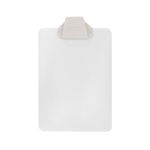 15230 - TABLA PLASTICO CARTA CRISTAL CON CLIP PLASTICO