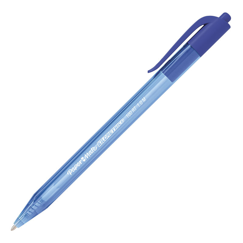 12390 - BOLIGRAFO MEDIANO RETRACTIL AZUL KILOMETRICO 100RT
