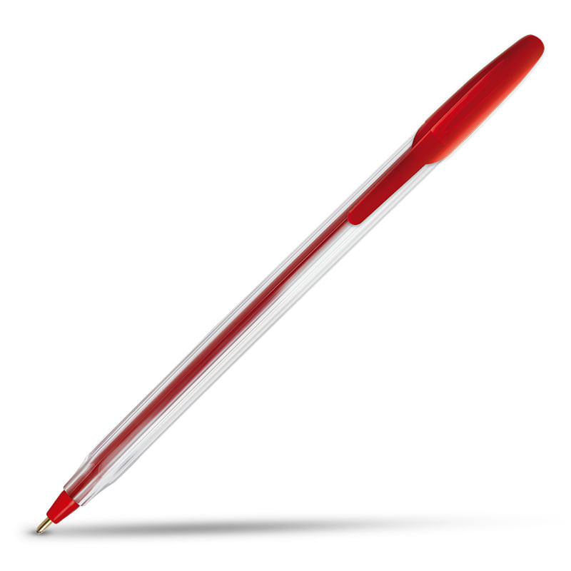 12364 - BOLIGRAFO MEDIANO OFIX STICK ROJO SUAVE ESCRITURA