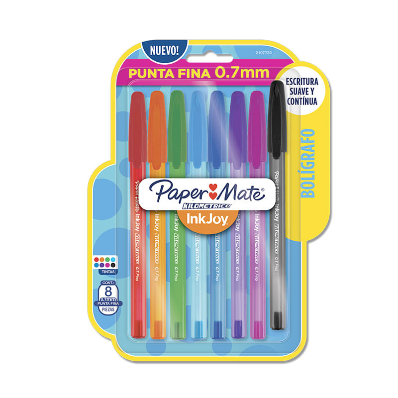 14928 - BOLIGRAFO FINO FASHION CON 8 KILOMETRICO