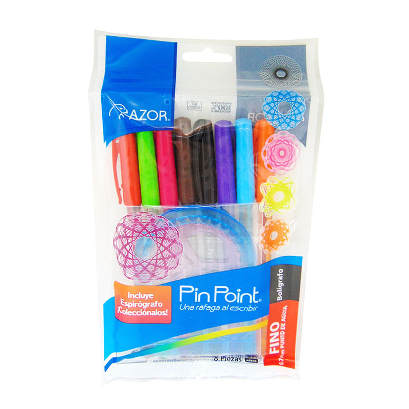 13279 - BOLIGRAFO PUNTO FINO FASHION PINPOINT C/8