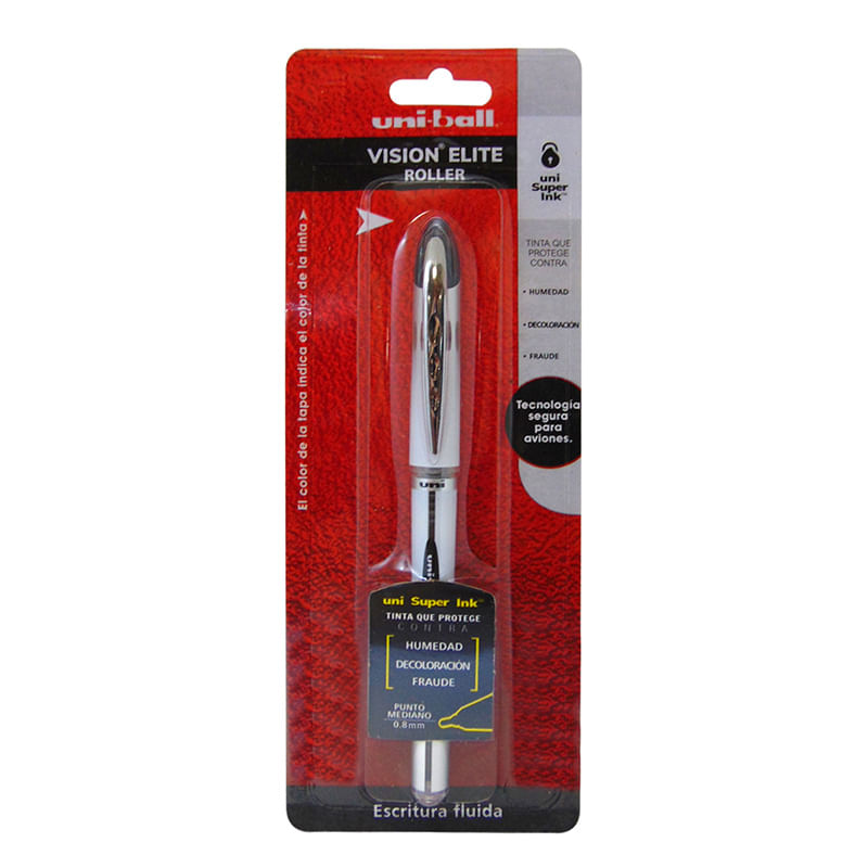 13345 - BOLIGRAFO ROLLER VISION ELITE 0 8 MM NEGRO BLT