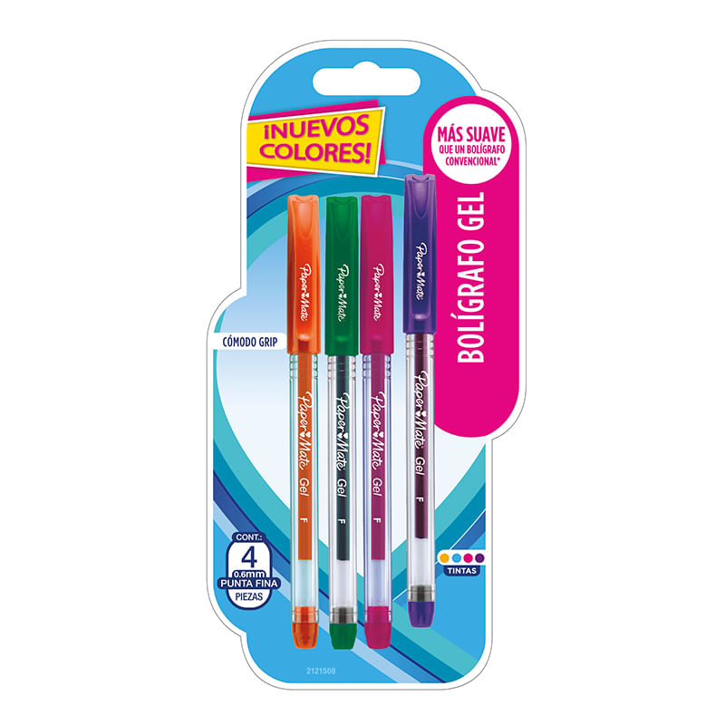 28954 - BOLIGRAFO GEL BLT CON 4 COLORES SURTIDOS