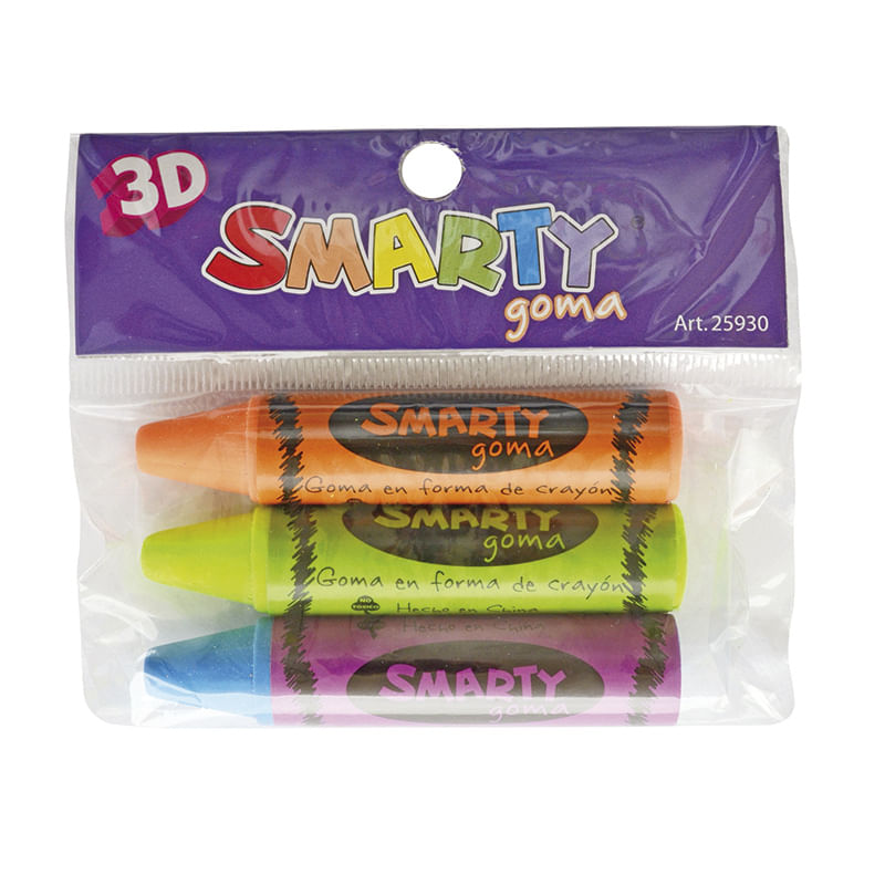 14972 - GOMA BORRAR CRAYONES 3D BOL/3