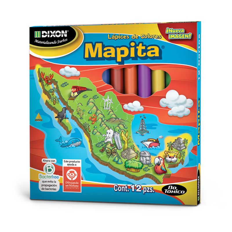 9616 - LAPICES DE COLOR 12-C RED MAPITA