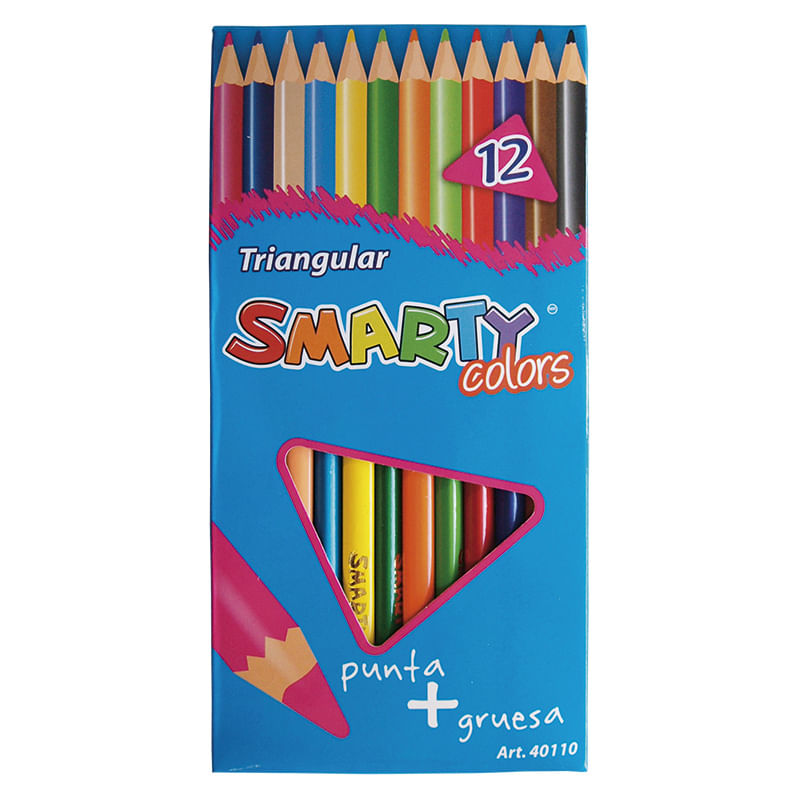 9735 - LAPICES DE COLOR 12-L TRIANGULAR SMARTY