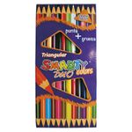 10100 - LAPICES DOBLE COLOR 12-L TRIANGULAR SMARTY