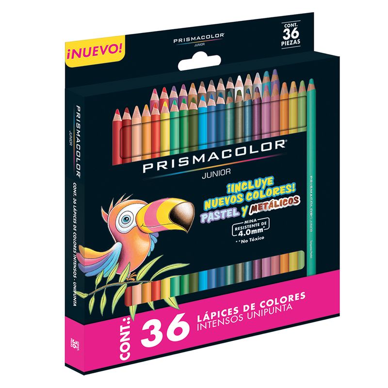 44178 - LAPICES DE COLOR 36-L RED 4MM PRISMACOLOR JUNIOR