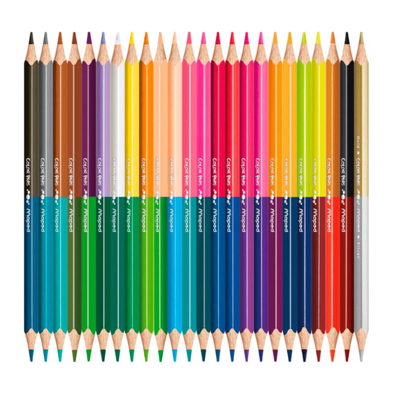 18073 - LAPICES DOBLE COLOR 24-L TRIANGULAR DUO COLOR PEP'S