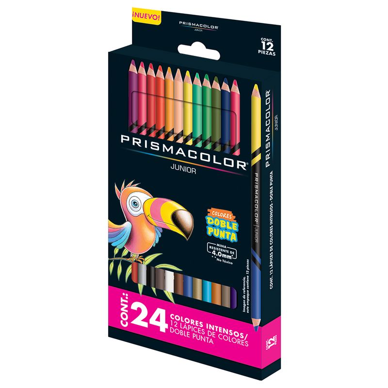 LAPICES DE COLOR DOBLE PUNTA 12X24  PRISMACOLOR JUNIOR