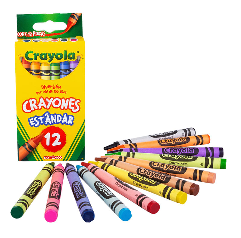 30924 - CRAYON REDONDO ESTANDAR CON 12 CRAYOLA