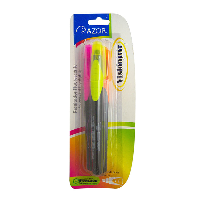 13482 - MARCADOR FLUORESCENTE DELG SURTIDOS CON 3 VISION JUNIOR