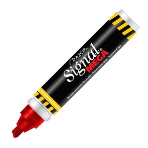 Marcador Permanente Grueso Rojo Signal Mega 301.1500Ro