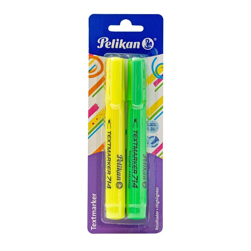 13420 - MARCADOR FLUORESCENTE AMLO/VRDE 714 PELIKAN