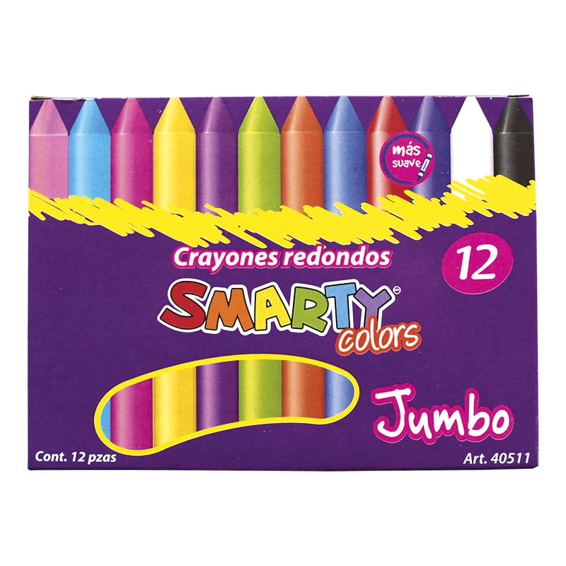11024 - CRAYON RED JUMBO CON 12 SMARTY