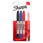 13932 - MARCADOR PERMANENTE DOBLE PUNTA SURTIDOS CON 3 SHARPIE