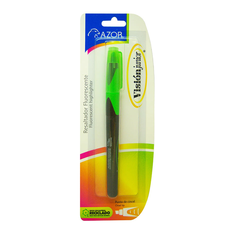 13484 - MARCADOR FLUORESCENTE DELG VERDE VISION JR BLT