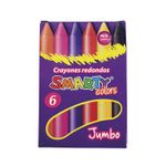 11026 - CRAYON RED JUMBO CON 6 SMARTY