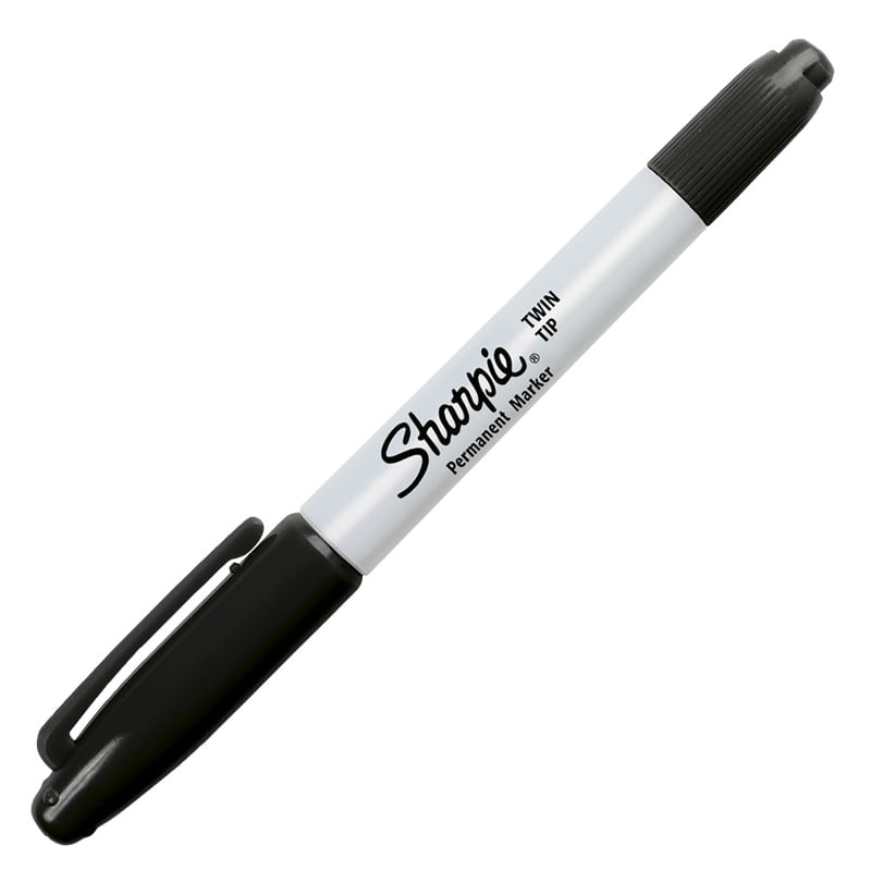 MARCADOR PERMANENTE DOBLE PUNTA NEGRO SHARPIE