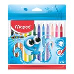 13193 - MARCADOR BASE AGUA DELGADO CON 12PZAS COLOR'PEPS OCEAN