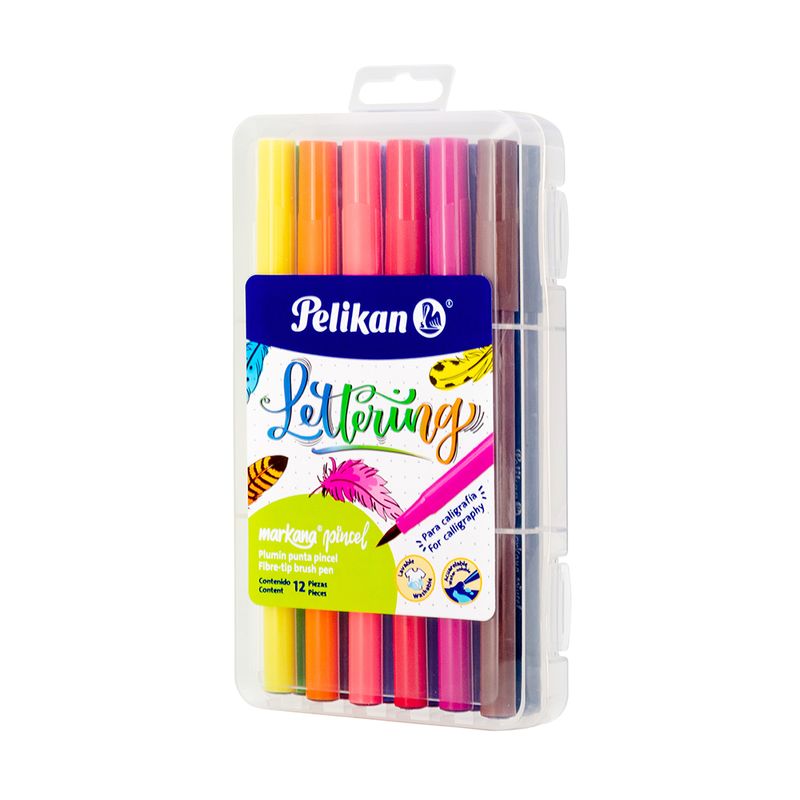 45271 - MARCADOR BASE AGUA DELG SURTIDOS C/12 MARKANA PUNTA PINCEL