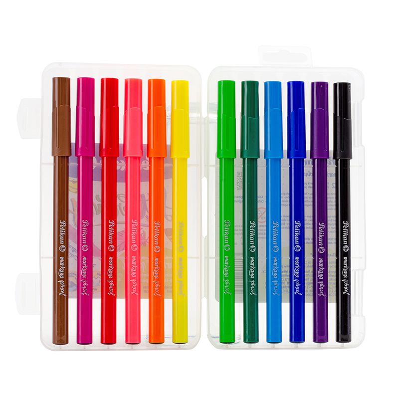 45273 - MARCADOR BASE AGUA DELG SURTIDOS C/12 MARKANA PUNTA PINCEL