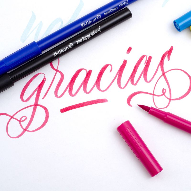 45275 - MARCADOR BASE AGUA DELG SURTIDOS C/12 MARKANA PUNTA PINCEL