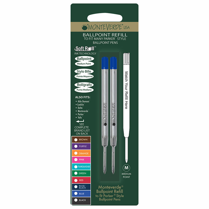 9399 - REPUESTO PM AZUL BOLIGRAFO PARKER P132 BLT C/2 MONTEVERDE