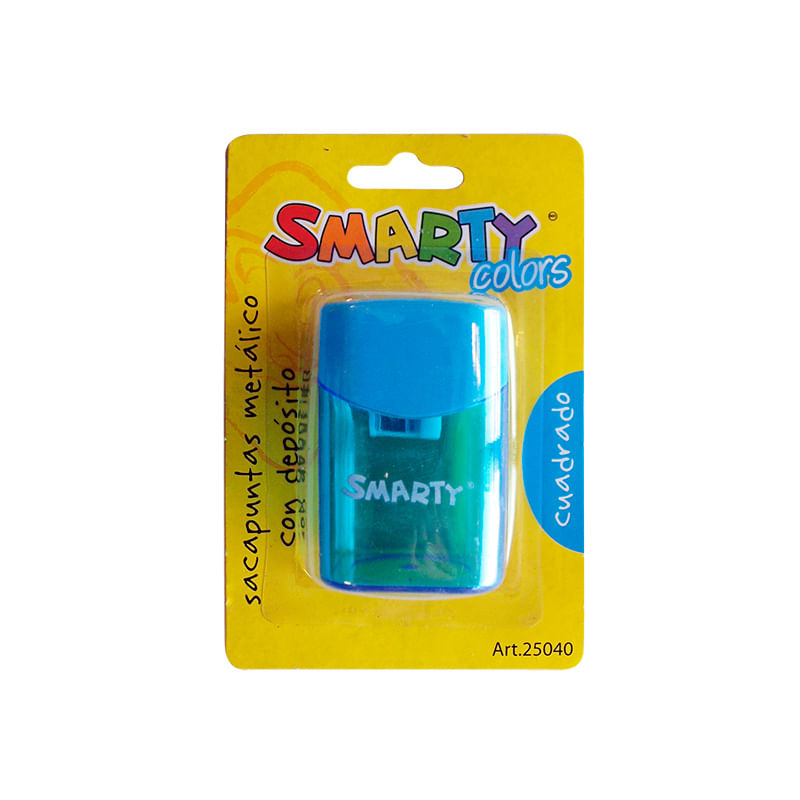 18197 - SACAPUNTAS METALICO CON DEPOSITO CUADRADO BLT